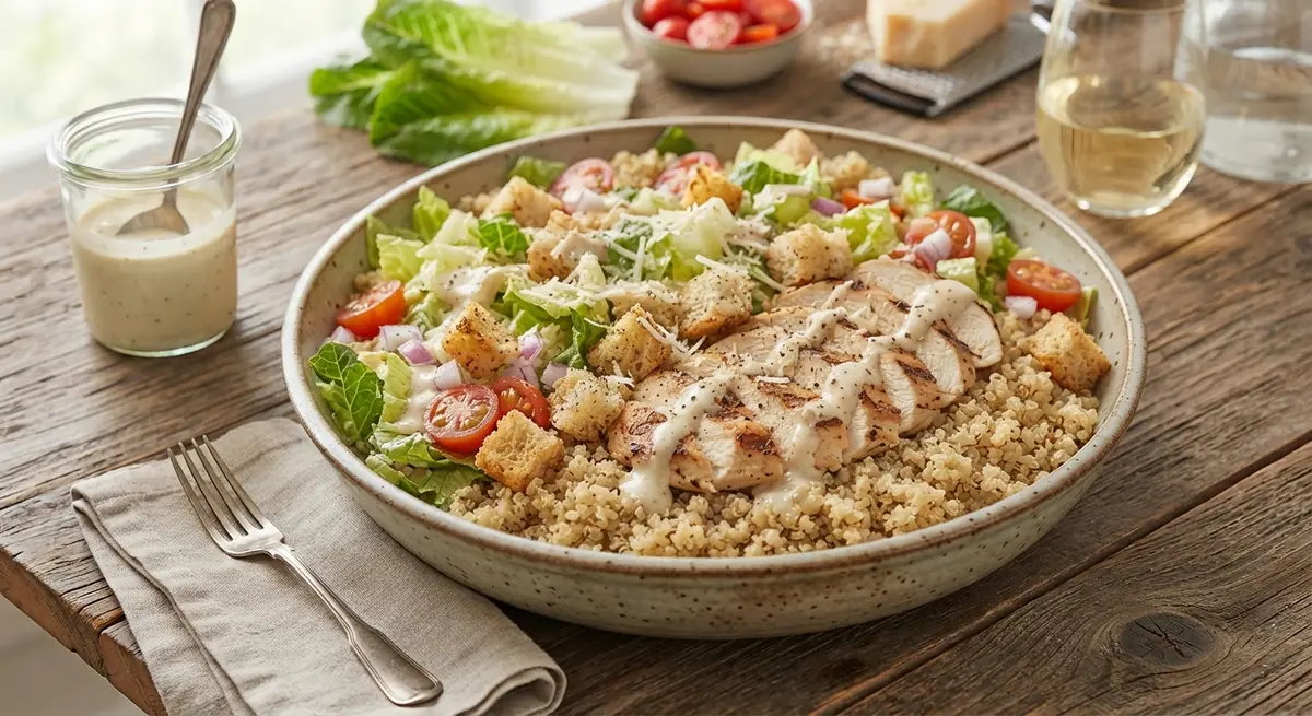 Chicken Caesar Quinoa Bowl